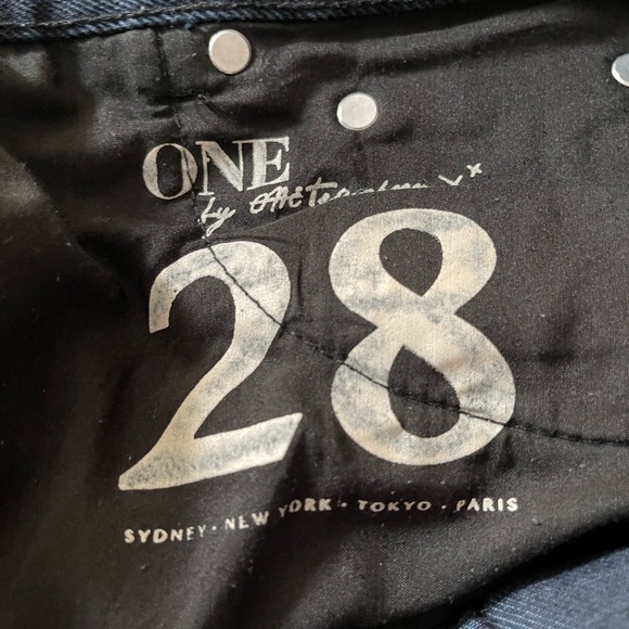 One teaspoon WORN BLACK BONITAS LOW WAIST DENIM SHORT 28 - Picture 14 of 14